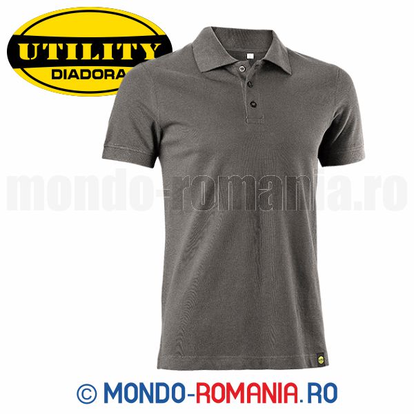 Tricou POLO din bumbac organic - DIADORA ATLAR ORGANIC gri